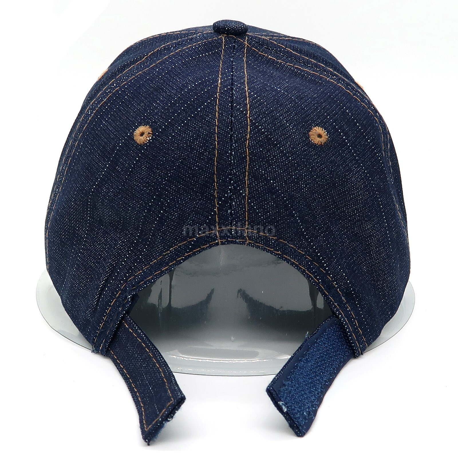 Cotton Baseball Caps Adjustable Polo Style Hat Denim Hats Plain Curved Visor Cap