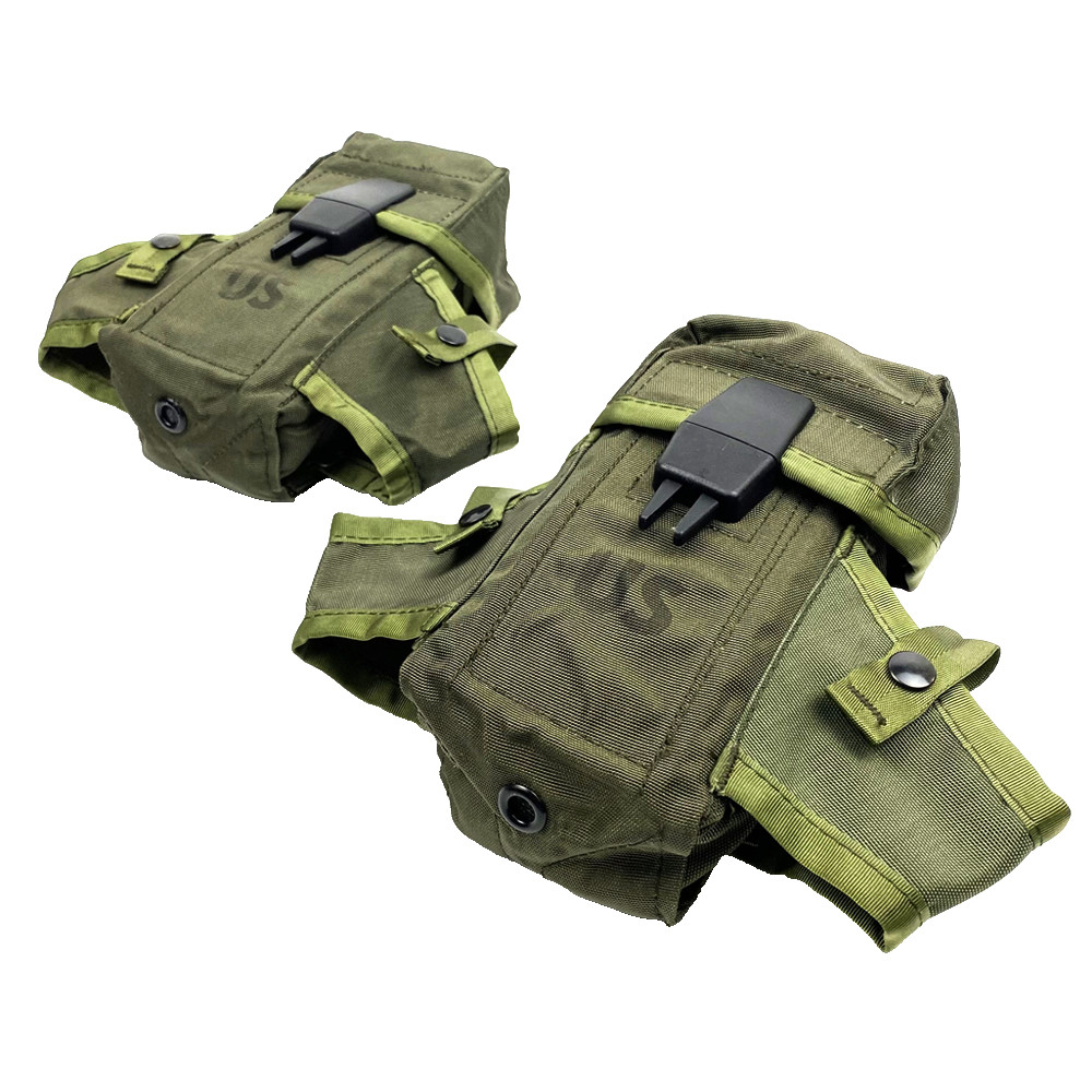 USGI LC-1 30 Rd Mag Pouch OD NOS Qty 2 ALICE NSN 8465-00-001-6482 UNUSED 1998