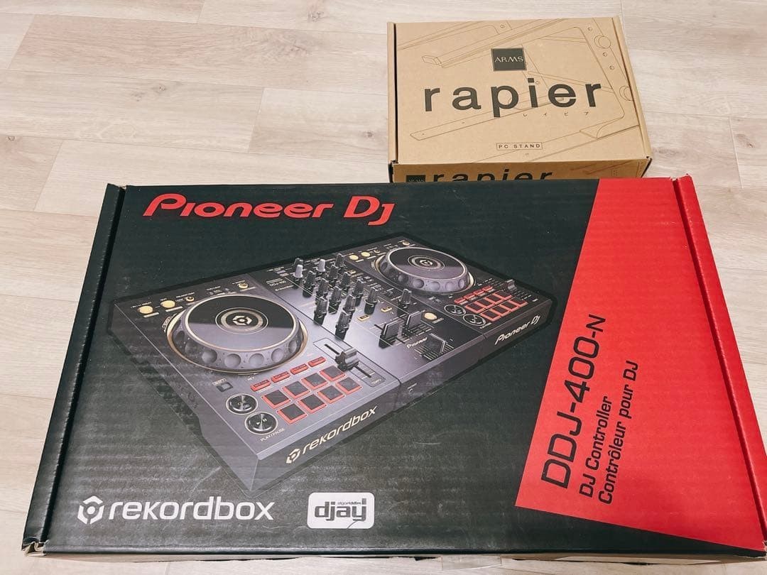 Pioneer DDJ-400-N DJ Controller (Limited Gold Edition) with Stand – Tested Japan