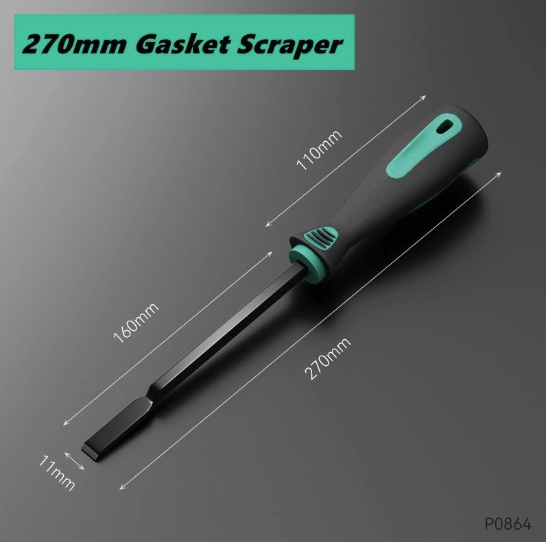 1pc Motorcycle Engine Gasket Scraper: Rust & Sealant Removal Cleaning Tool - NEW