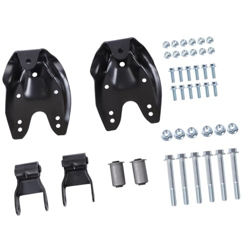 Rear Leaf Spring Hanger and Shackle Bracket Kit Replacement for Dakota 4WD