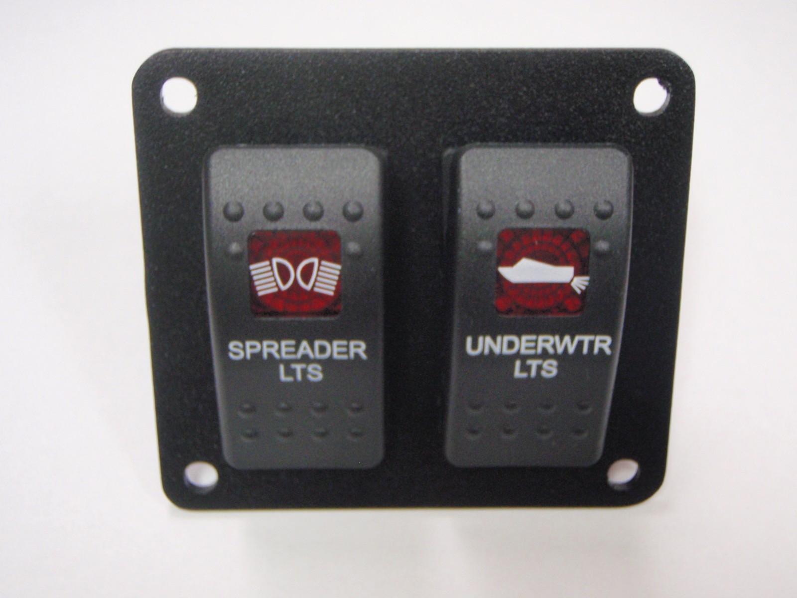 SPREADER UNDERWATER LIGHTS CONTURA II BLK RED LENS PSC21 V1D1B SWITCH PANEL
