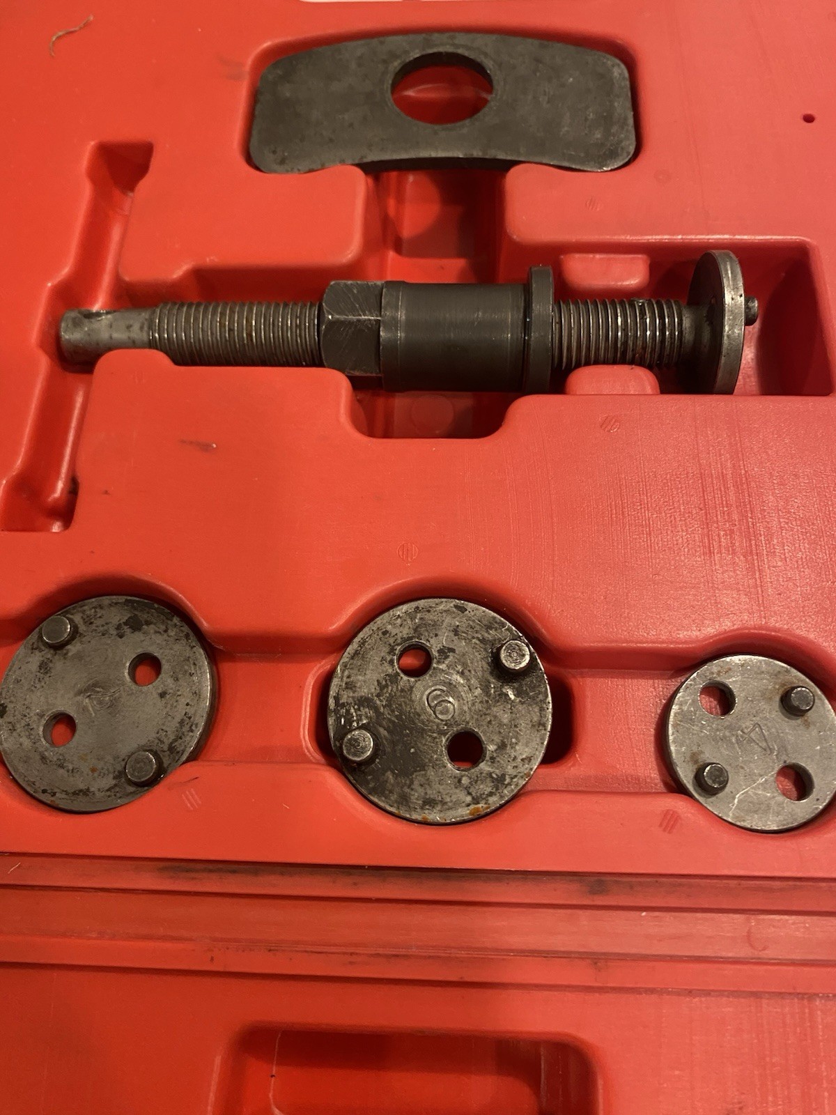 12Pcs Car Disc Brake Caliper Rewind Tool Piston Compressor Wind Back Repair Kit