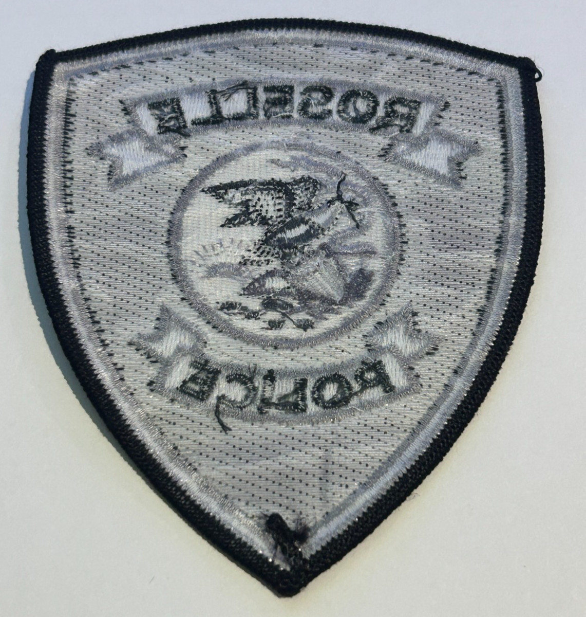 Roselle Illinois Police Black Subdued Patch Unused