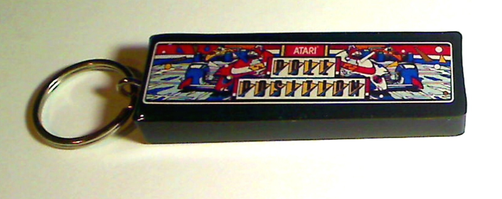 Pole Position  Arcade Marquee Coin Door accessory Keychain