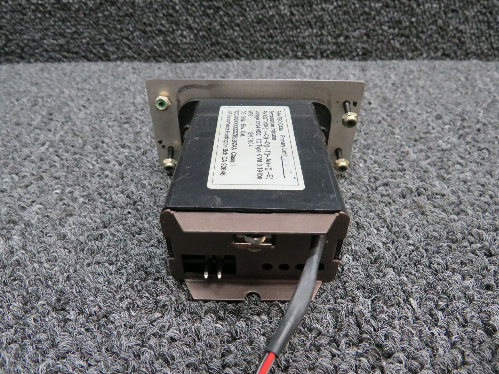 EGT-100-C JP Instruments Type K Temperature Indicator (Volts: 12/24)