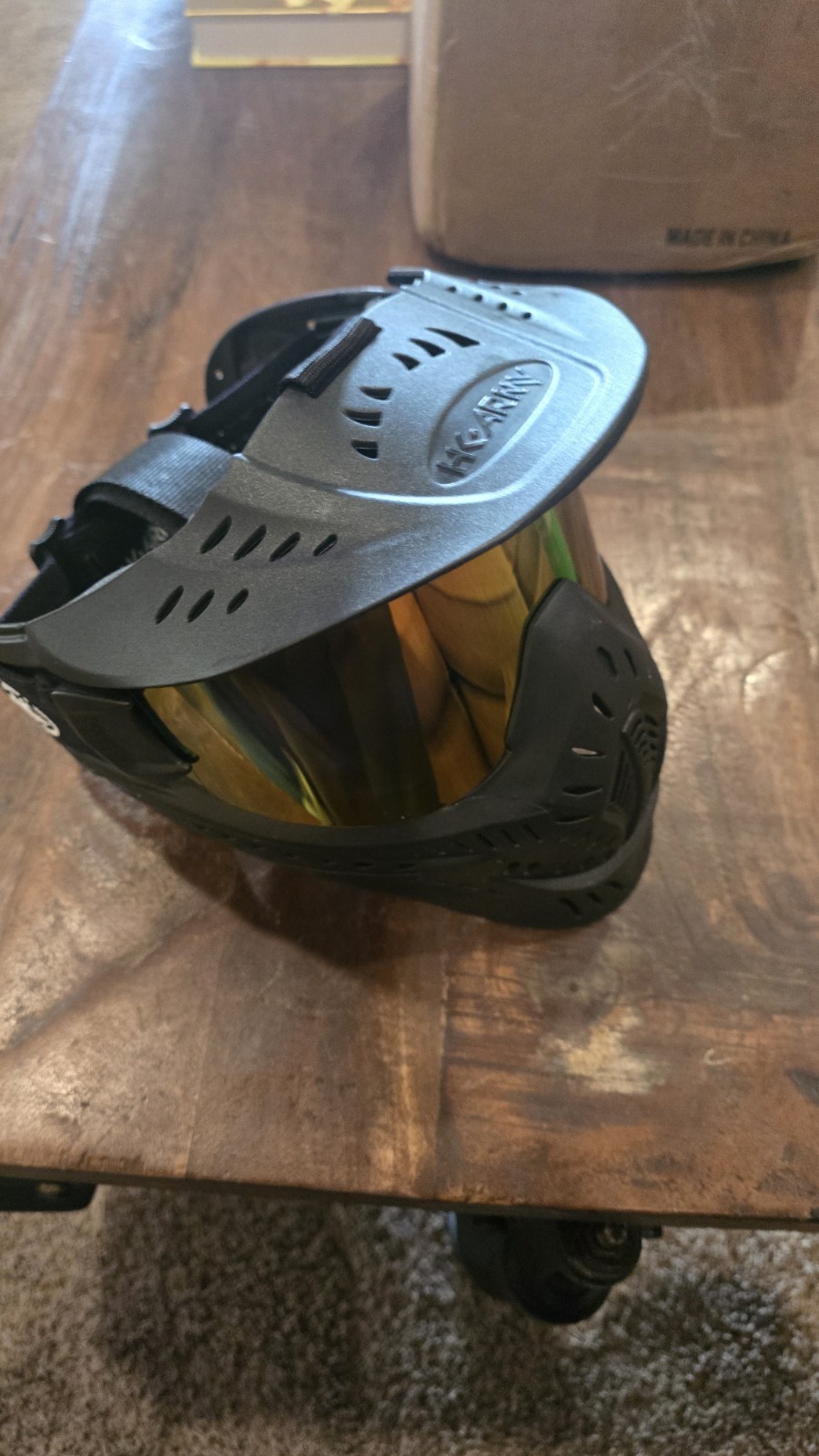Maddog HK Army HSTL Paintball Mask Airsoft Goggle w/ Thermal Anti-Fog FIRE Lens