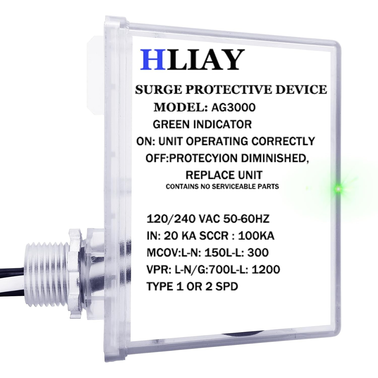 Mini Split HVAC Surge Protector 120/240V TPMOV Technology AC Unit Protector
