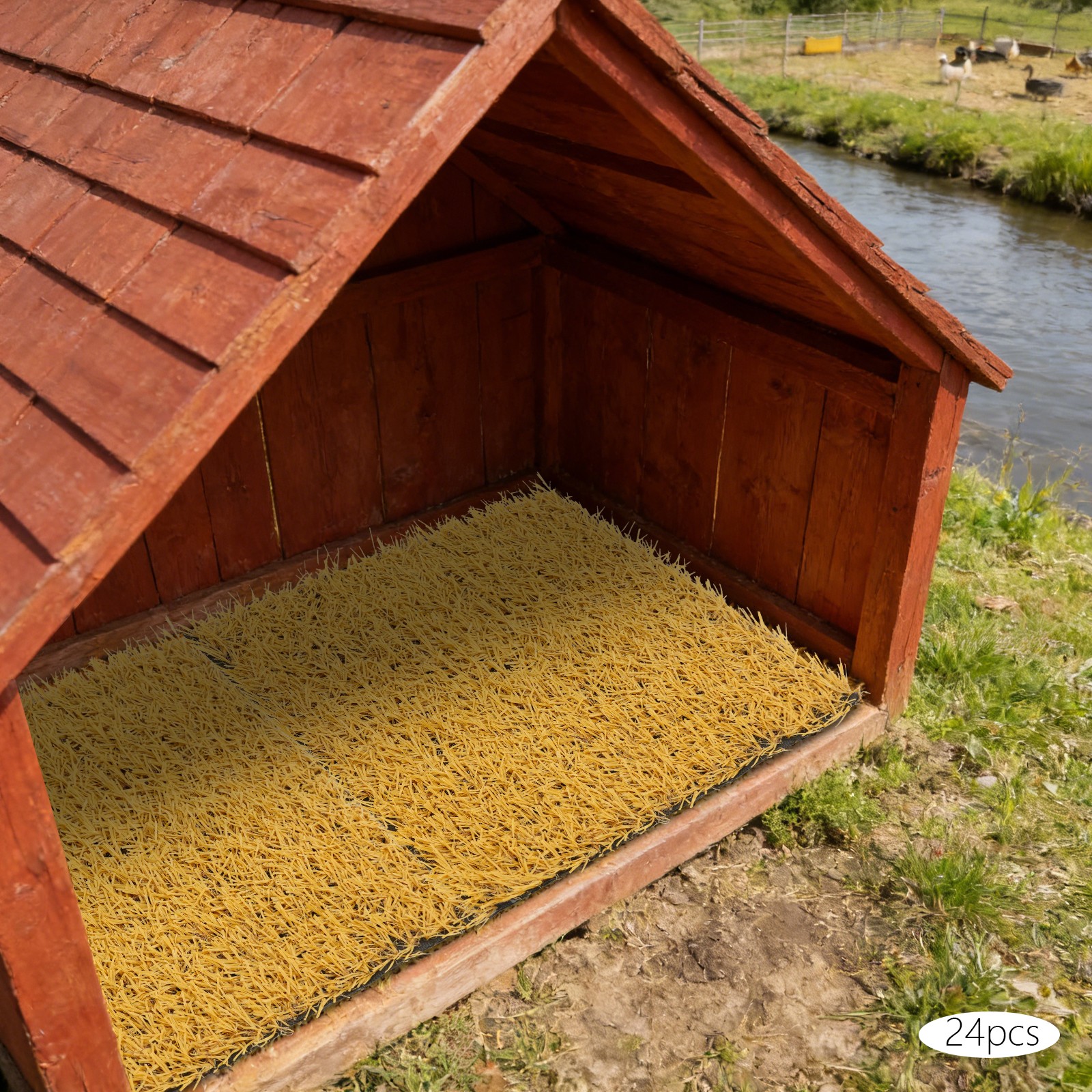 24PCS Chicken Nesting Box Pads,Nesting Pad for Chicken Coop,Nest Box Bedding Mat