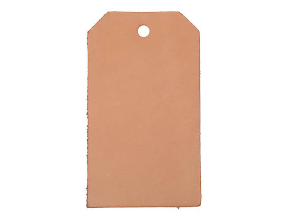 10 Large Leather Tags 4.75" x 2.5" (572-30) F10
