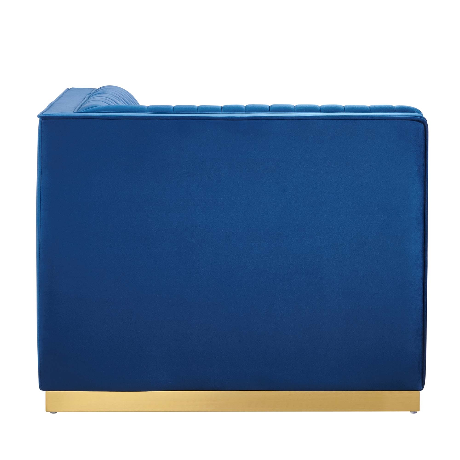 Sanguine Modular Sectional Sofa Right Corner Chair in Navy Blue