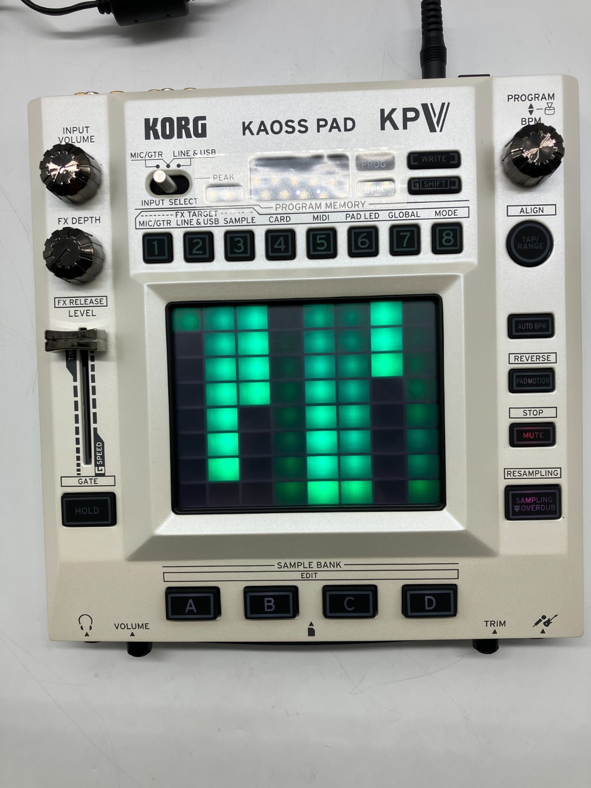 KORG Kaoss Pad V Touch Effects Processor w/Adapter Working 001704