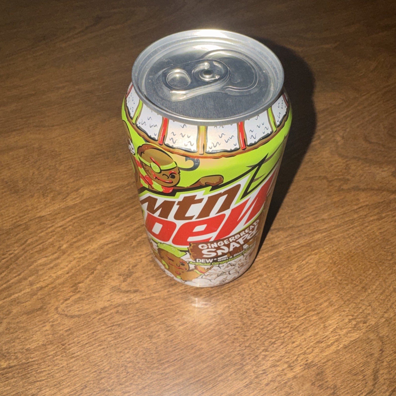 Mountain MTN Dew Gingerbread Snap'd 12oz Full Can Limited Edition New Unopened