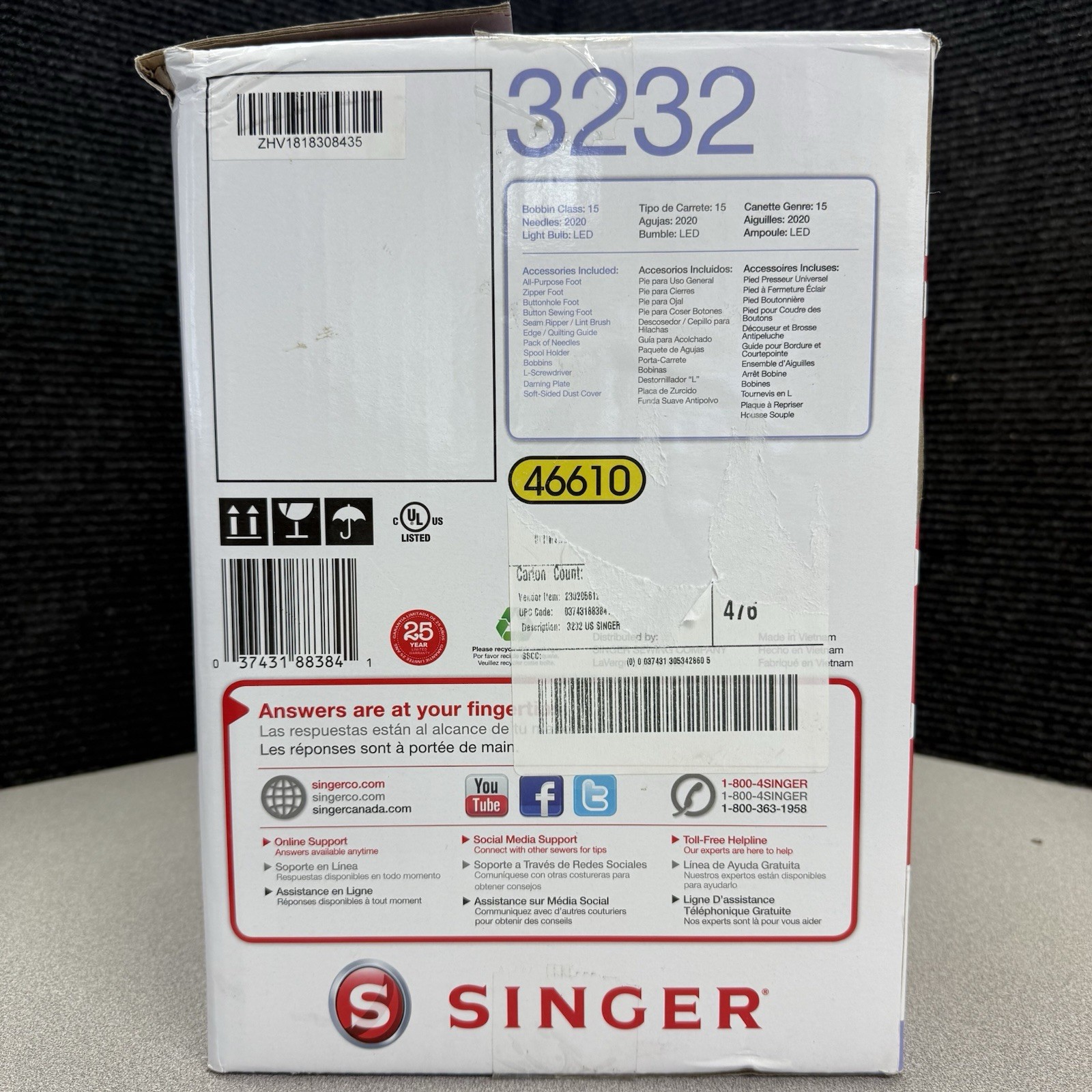 SINGER Simple 3232 Sewing Machine with Automatic Needle Threader