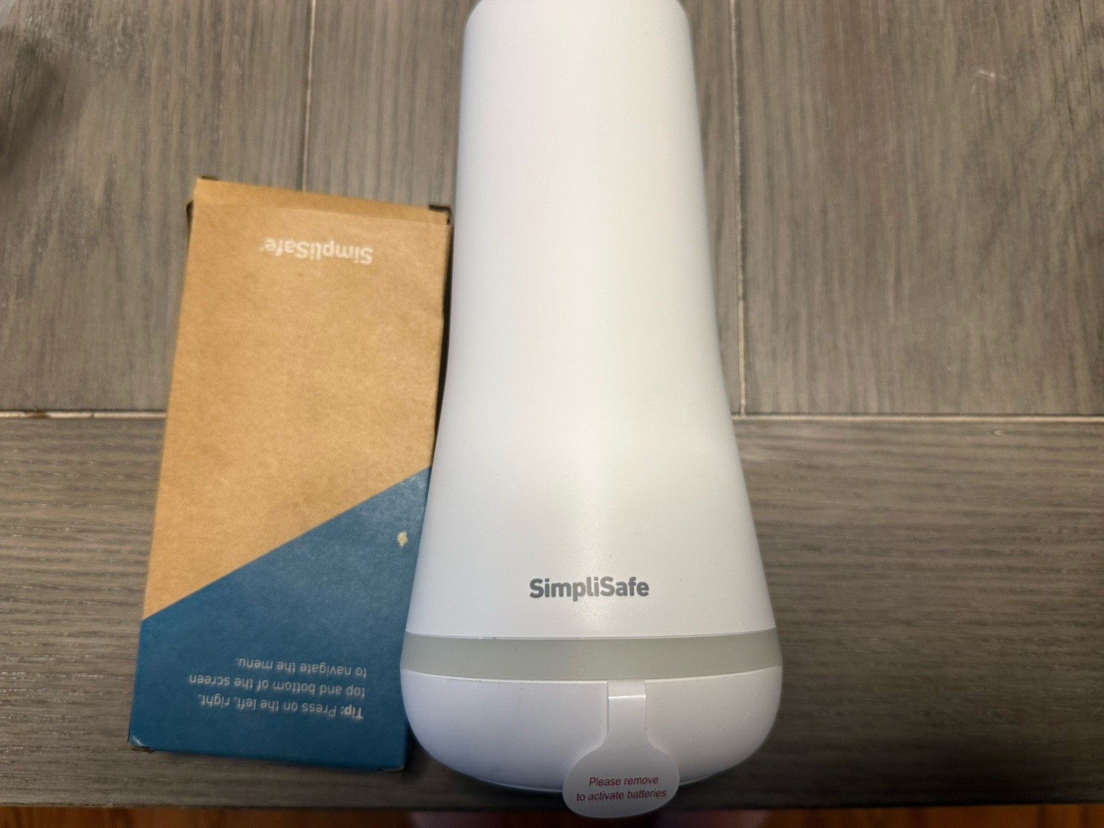SimpliSafe Base Station & Keypad White Menu Navigation Wall Mountable Home Alarm