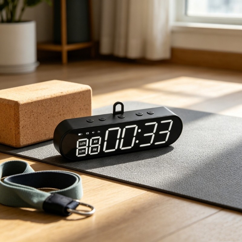 Gym Timer Clock Remote Control Fitness Interval Timer LED Digital Gym Wall Clock