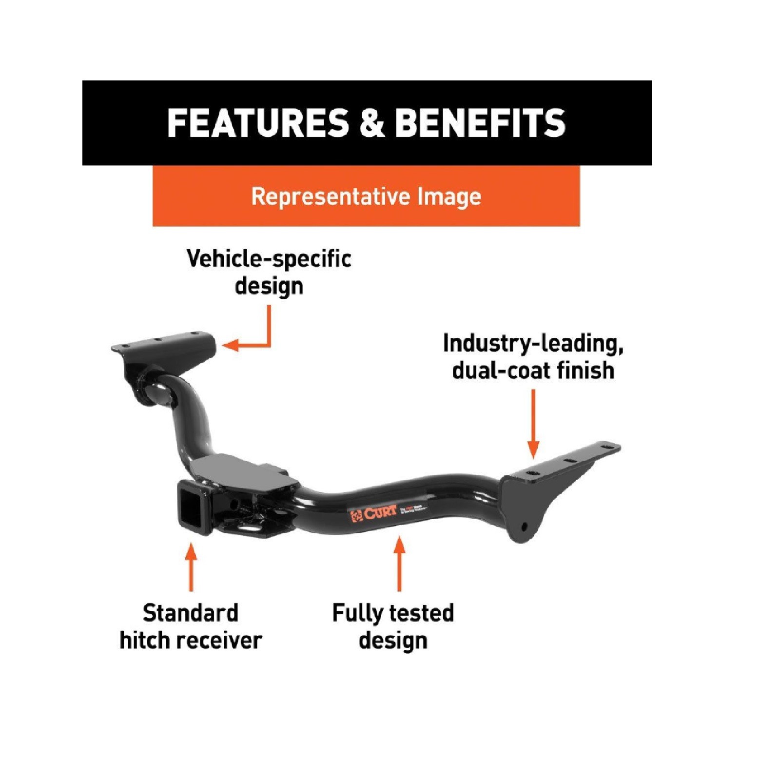 Curt Class 3 Trailer Hitch for Honda CR-V 13314