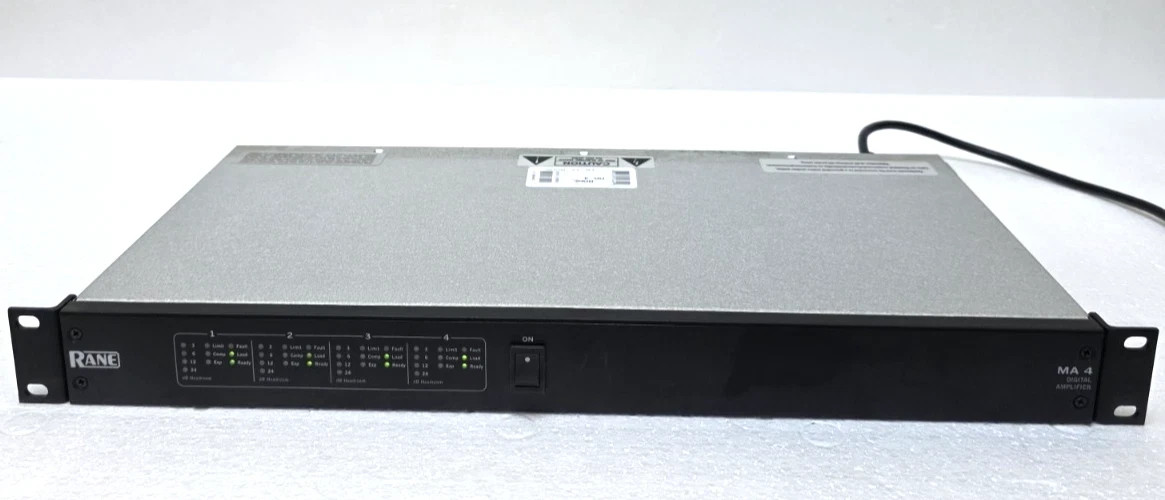 Rane MA4 Highly Efficient Commercial Grade 4-Channel, 100WPC, 1U Rack Mount