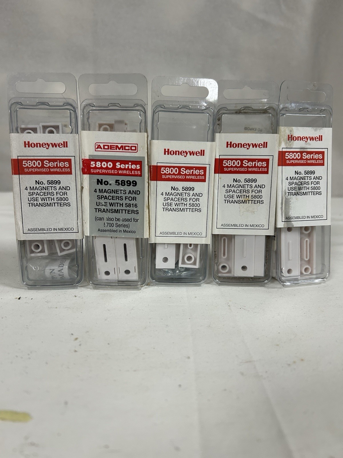(lot Of 5) Honeywell 5899 Magnets And Spacers 4 Per Pack Total Of 20