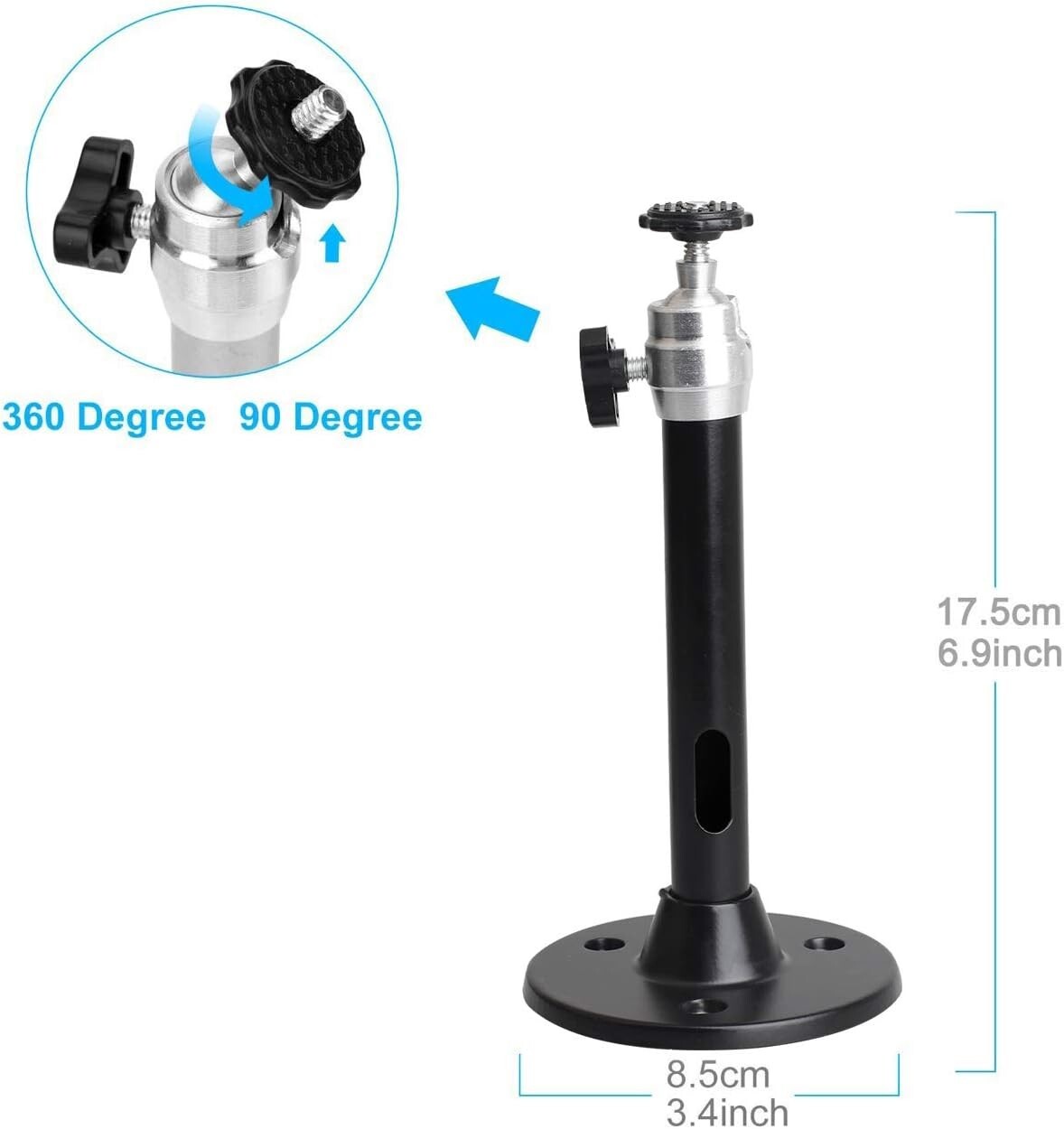 Universal Wall Ceiling Mount Stand for Mini Projector DVR Camera 360�� Rotatable