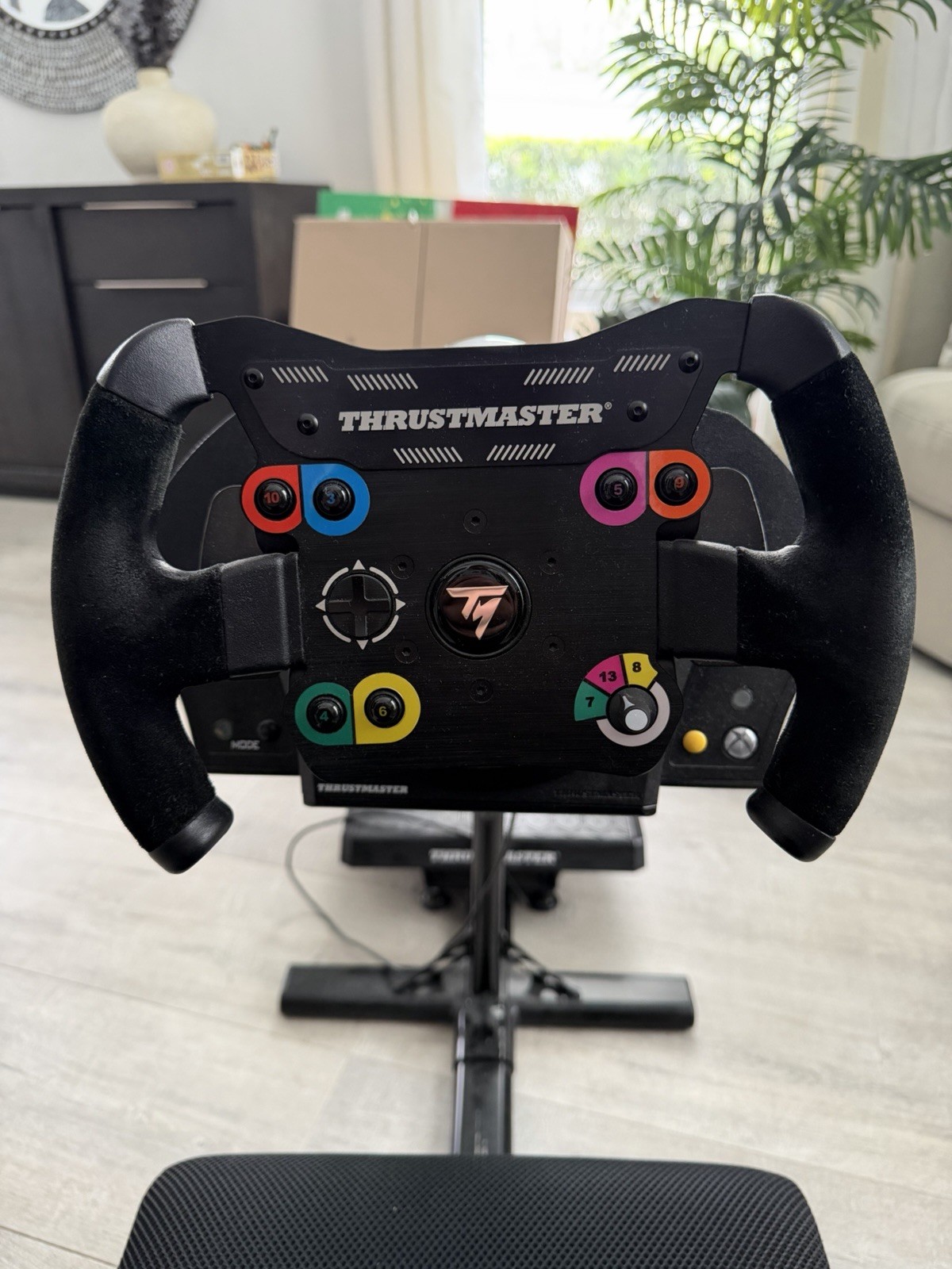 Playseat Racing Seat Cockpit Bundle + Thrustmaster Steering Wheel & Pedals Set