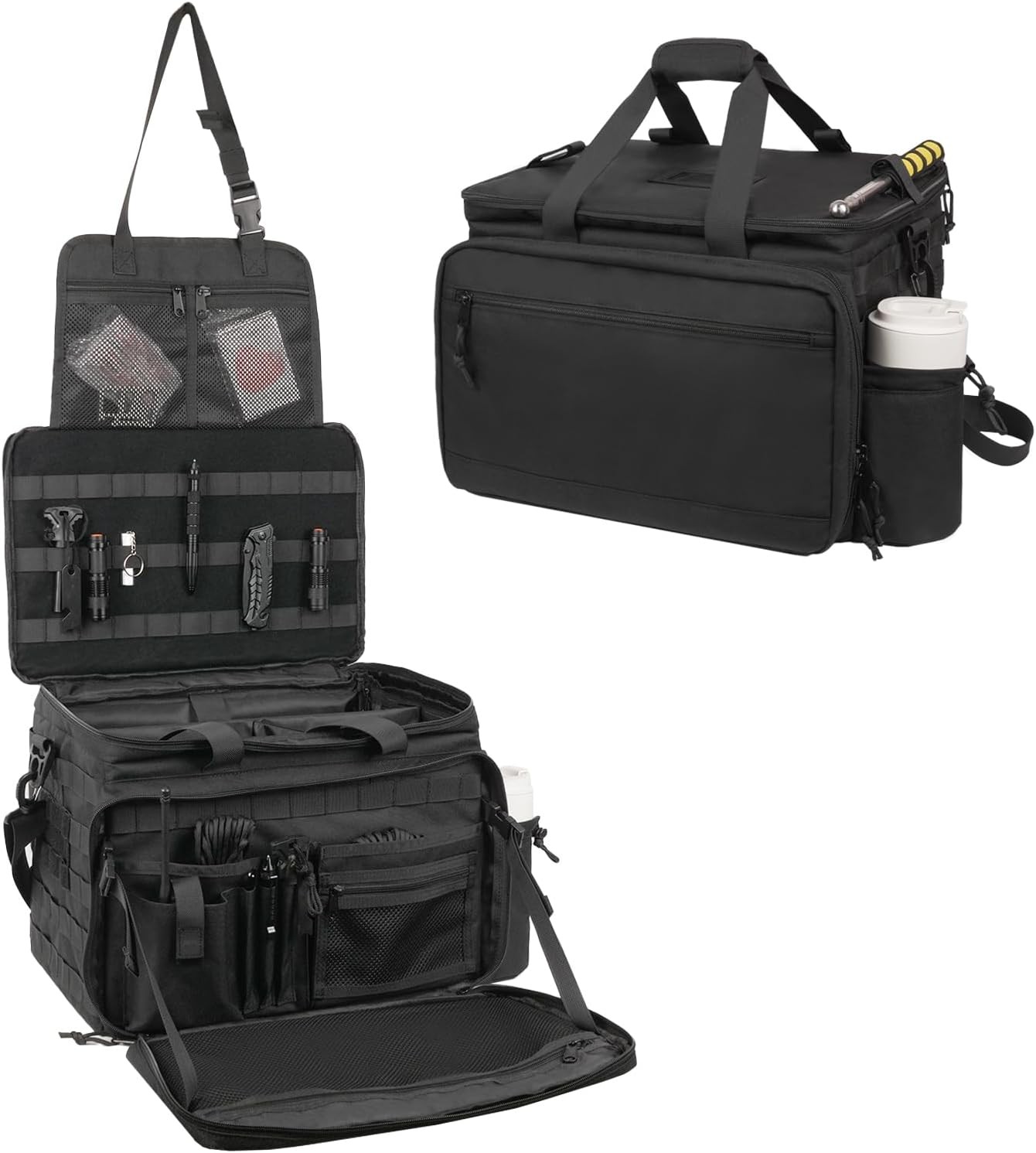 Patrol Bag Law Enforcement, Police Gear Car Front Seat Vehicle Organizer Bags wi