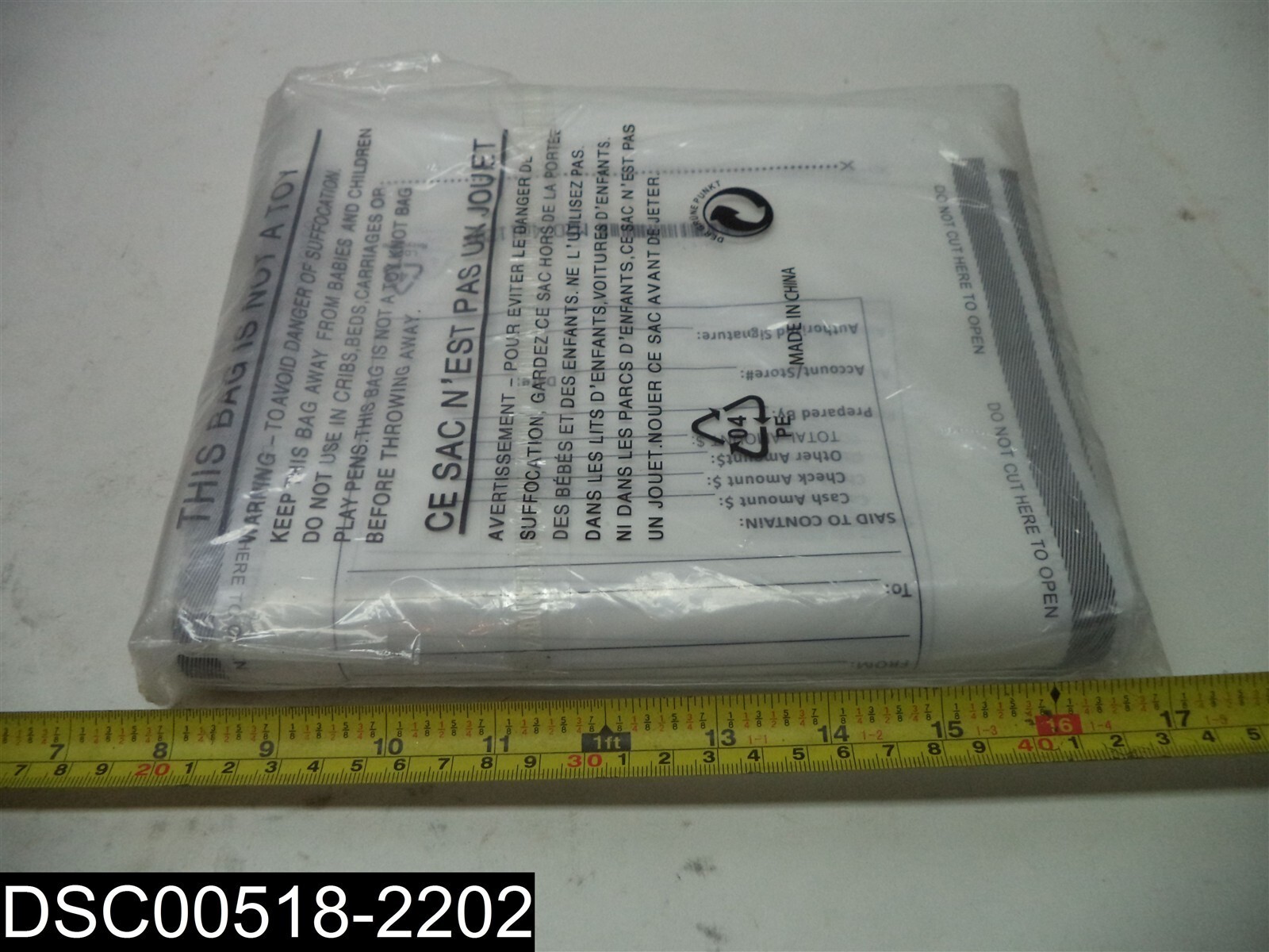 QTY=1 Pack of 100: Belinlen 9" x 12" Deposit Security Bank Bags