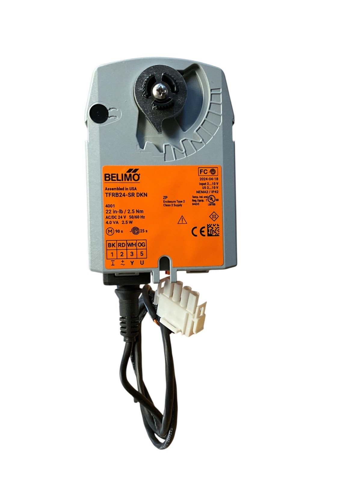 TFRB24-SR DKN BELIMO, CHARACTERIZED CONTROL VALVE COMBO