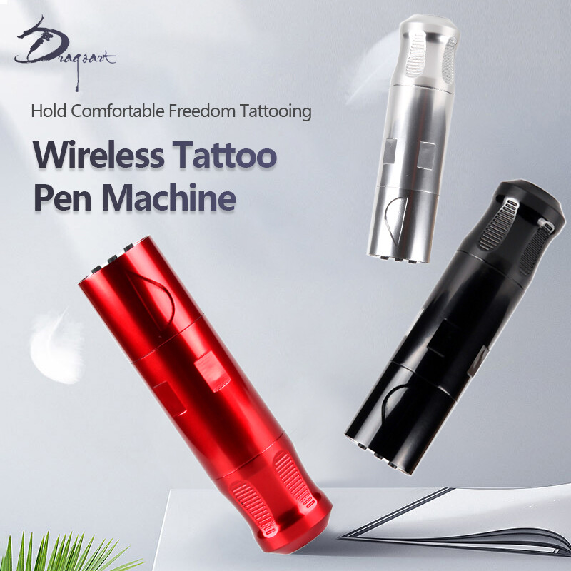 Rotary Tattoo Pen 2 Battery Pack X7 LED Wireless Rechargeable Cartridges Machine