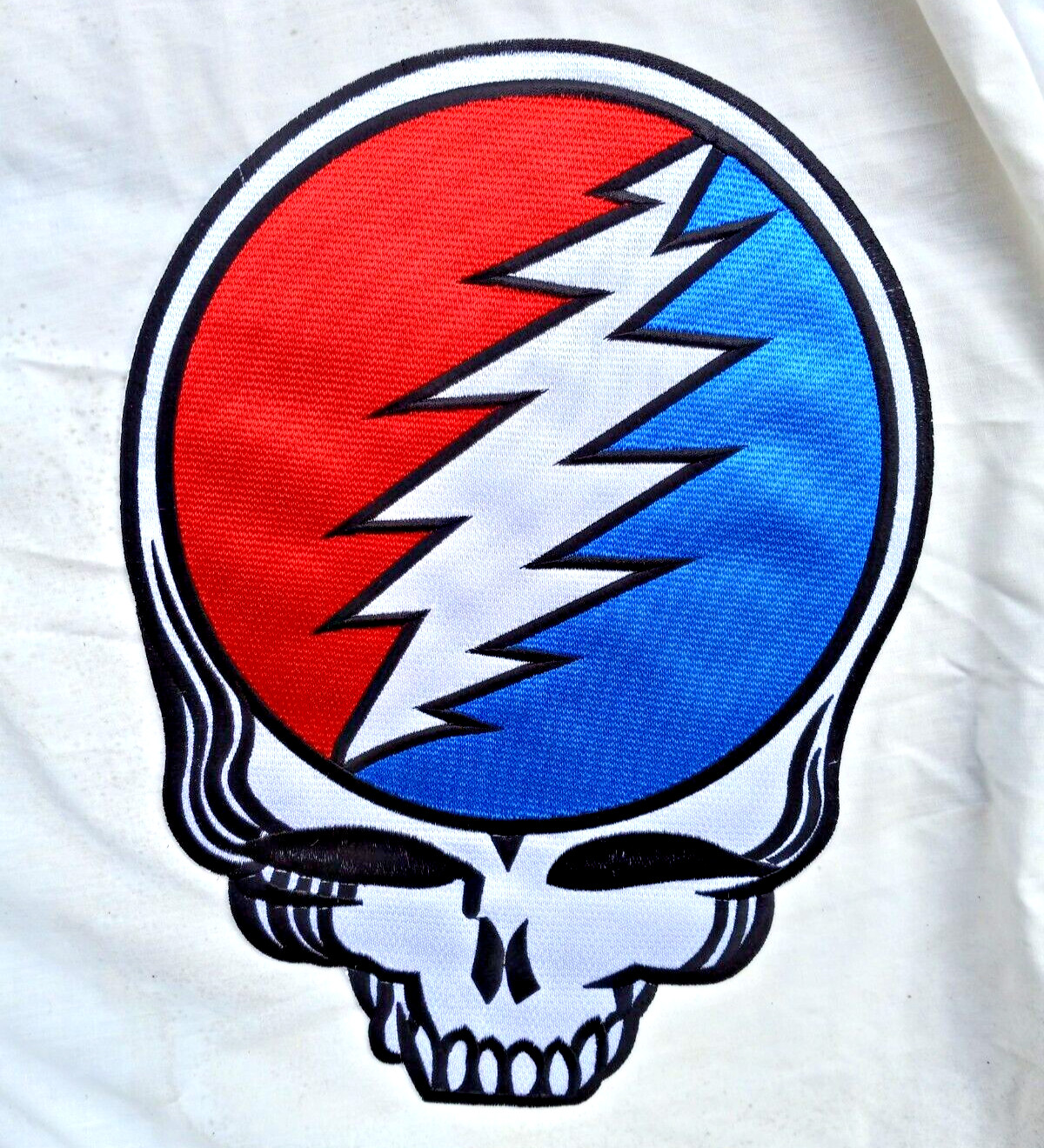 The Grateful Dead Steal Your Face Licensed Large Back Patch 13" x 9.1/2"