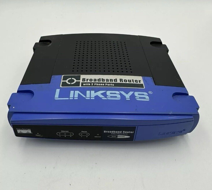 Linksys RT31P2 3-Port 10/100 Wired Router with 2 Phone Ports TESTEDNo AC Adapter