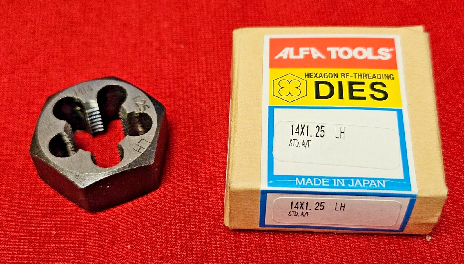 Alfa M14 X 1.25 Metric LEFT HAND 1.06" Hex Rethread Die MHD70766L CS LH
