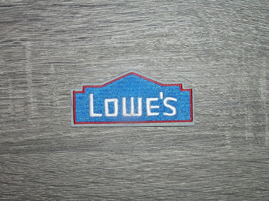 Lowe's Home Improvement Retail Chain Embroidered Iron On Patch 3" x 1.5"