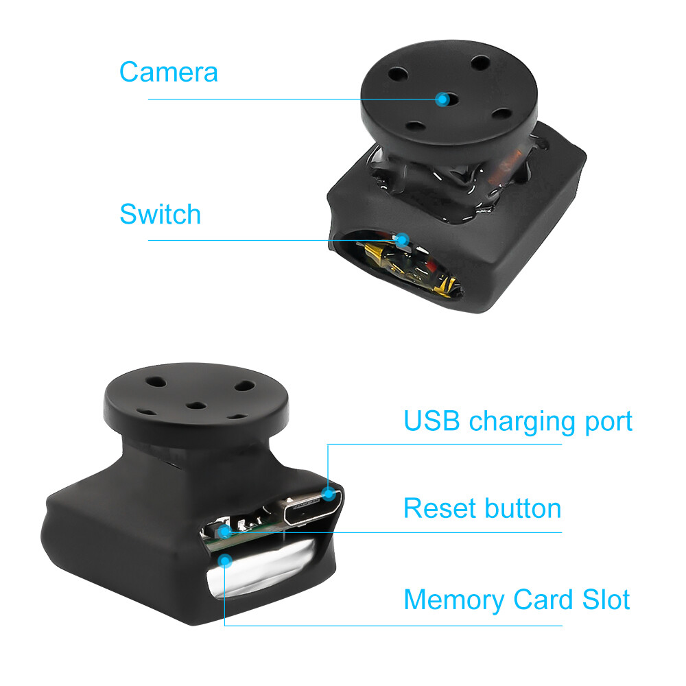 1080P Small Button Camera Built-in Battery Micro Mini DIY Body Video Recorder