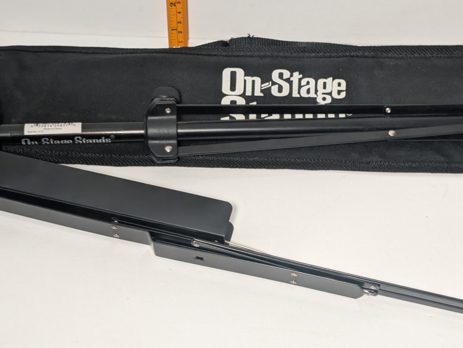 On-Stage SM7122BB Folding Sheet Music Stand Black w/ Carry Bag Adjustable