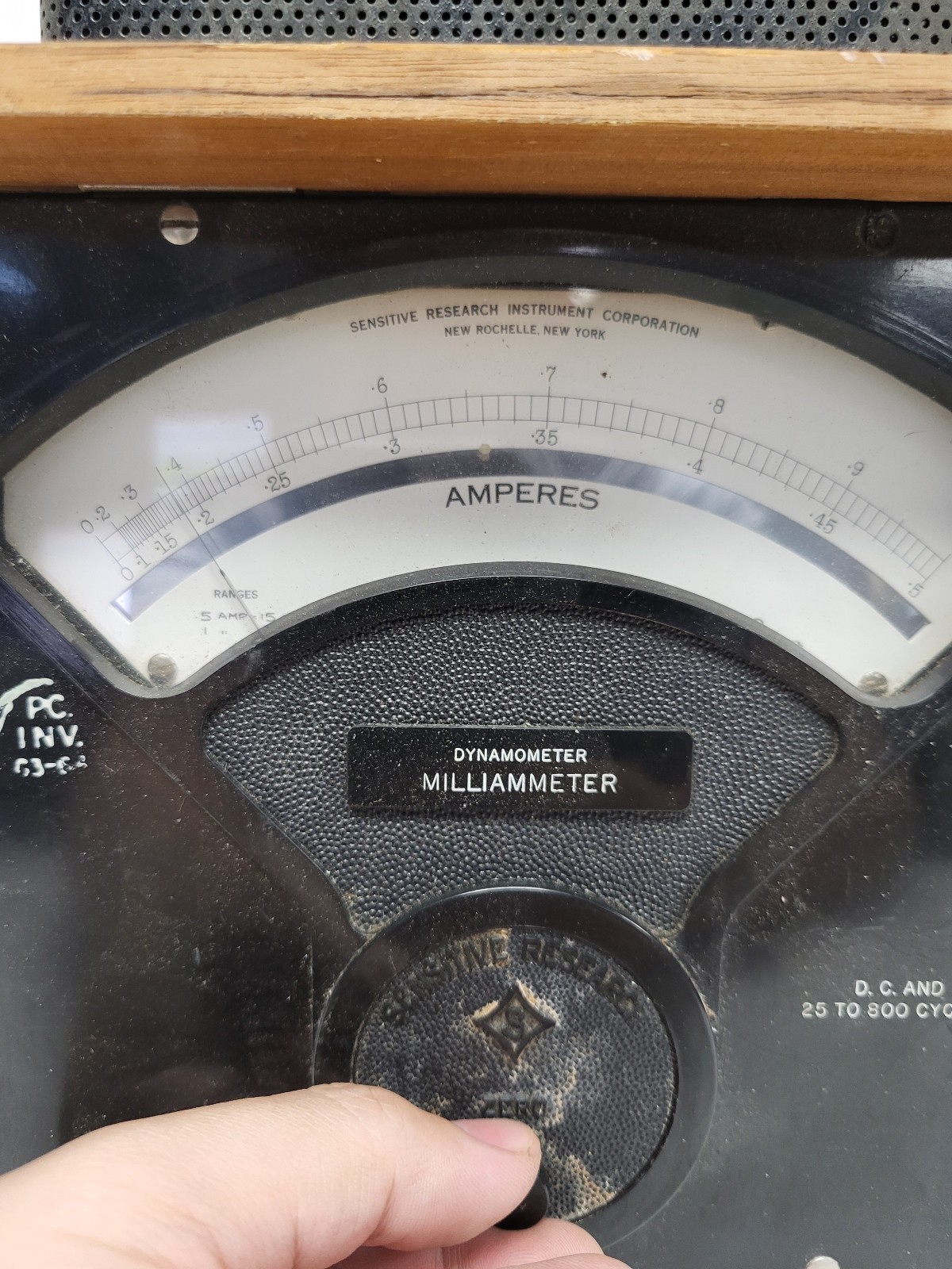 Vintage Sensitive Research Dynamometer Milliammeter