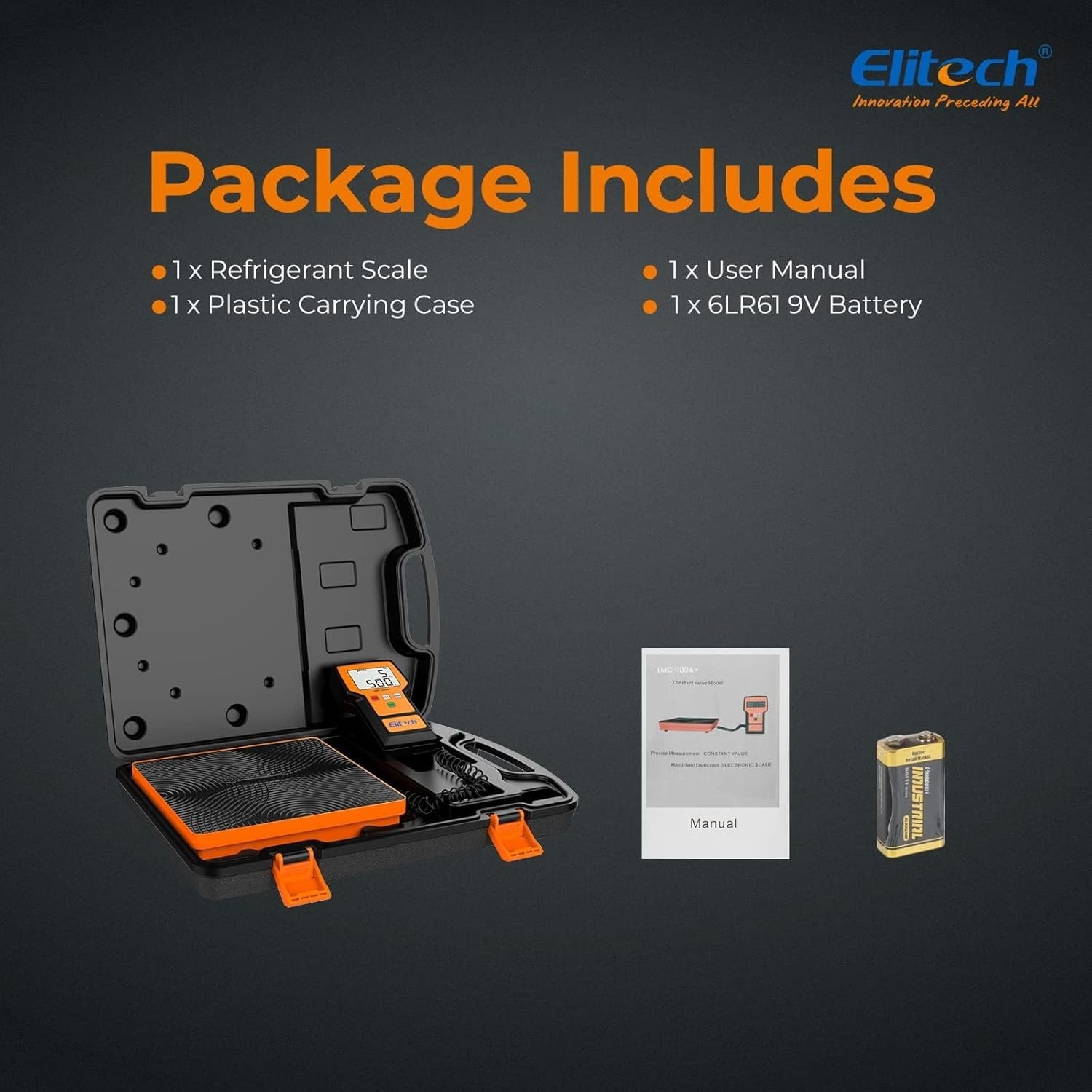 Portable 220Lbs Freon Charging Scale with Extra Large Display & Expert Support