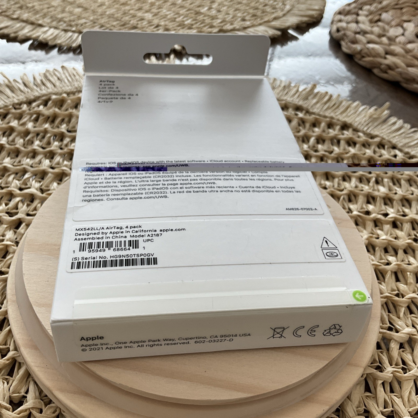 Apple AirTag - GPS Tracker - 4-pack - MX542LL/A - A2187