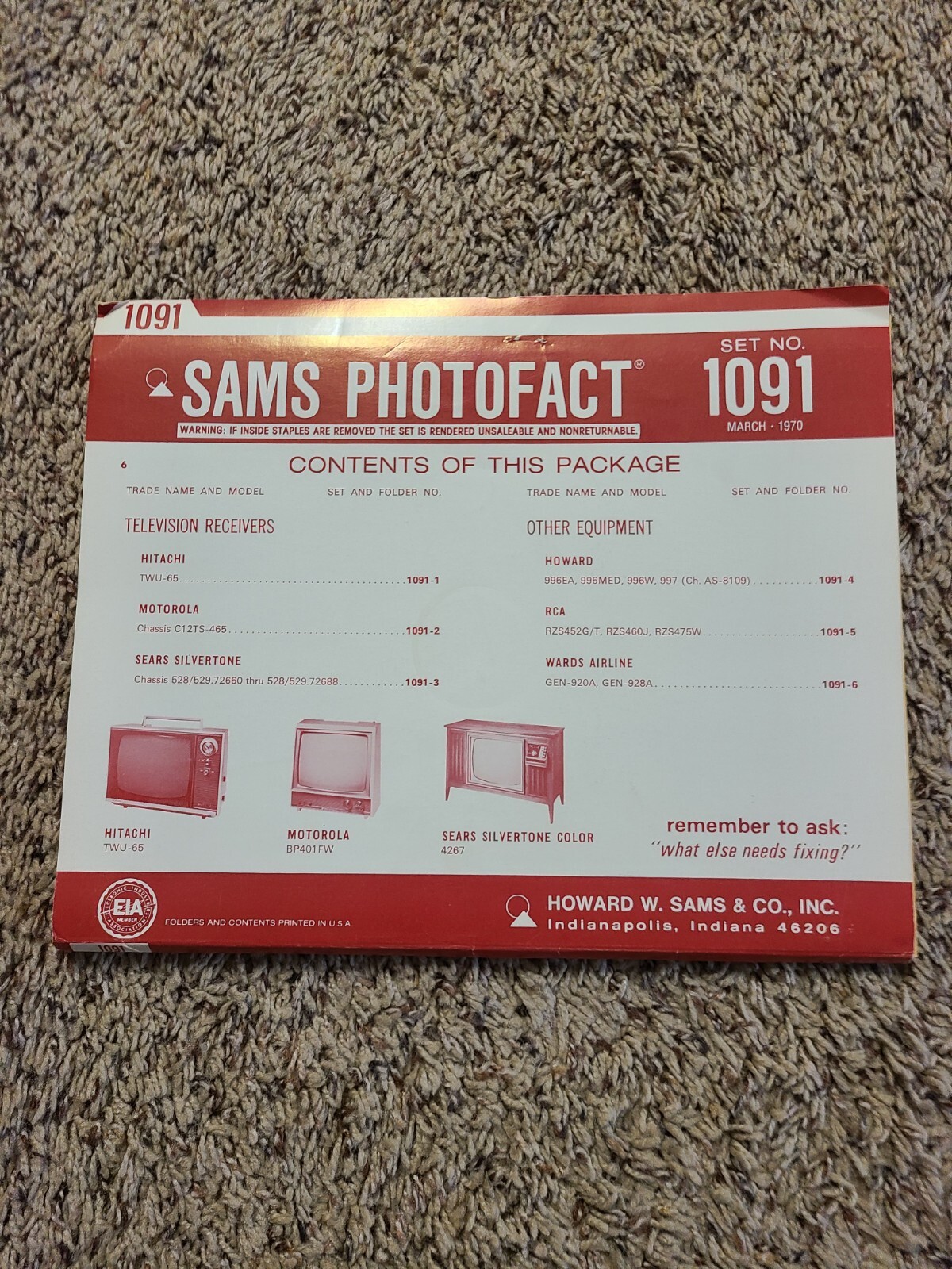 Sams Photofact Folder