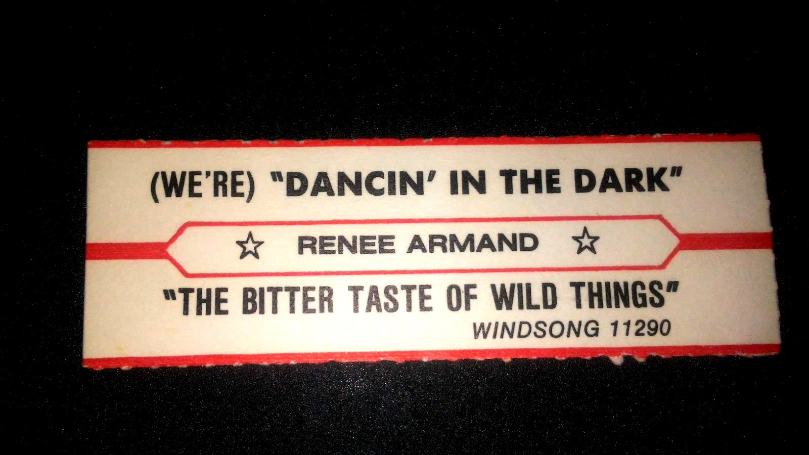 JUKEBOX STRIP (1) RENEE ARMAND Dancin' In The Dark/The Bitter..Wild Thi 45 L@@K!