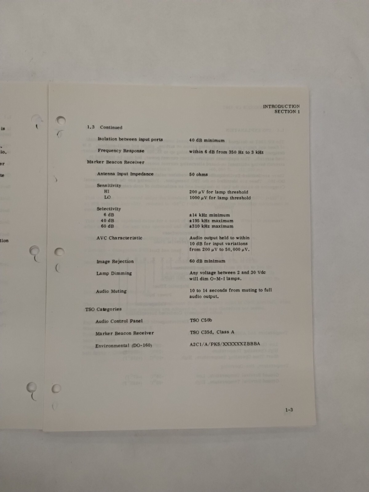 Narco CP 136T TSO Audio Panel Installation Manual-Copy