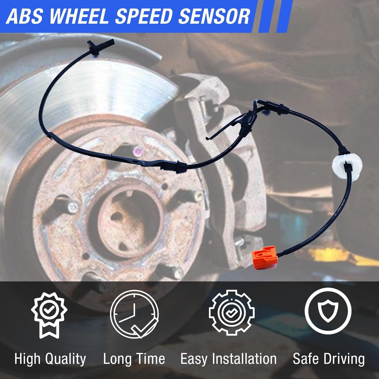 ABS Wheel Speed Sensor Front Left Right Compatible with 2003-2007 Honda Accord 2