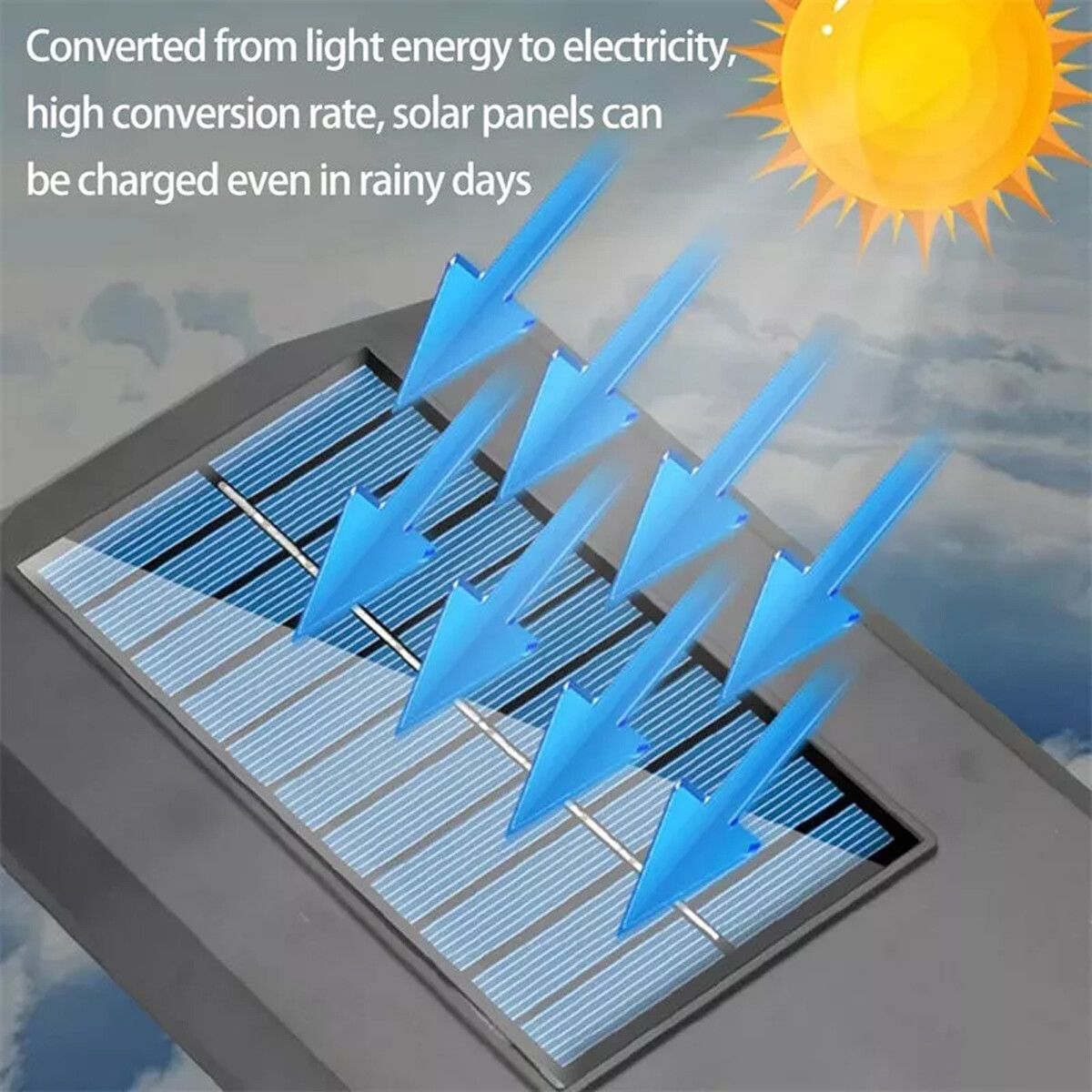 2 pcs LED Solar Flood Light Security Motion Sensor Wall Street Yard Outdoor Lamp