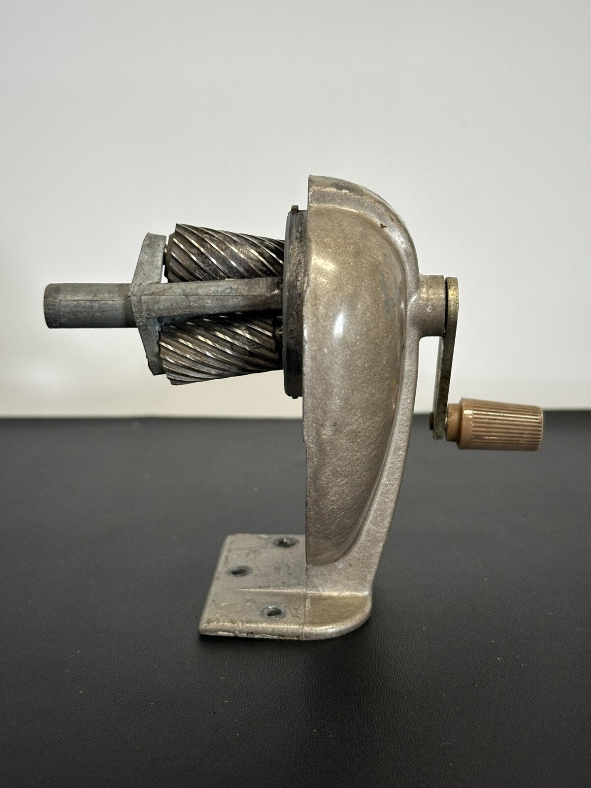 Vintage Boston Model L Single Hole Pencil Sharpener Wall/Desk Mount Working