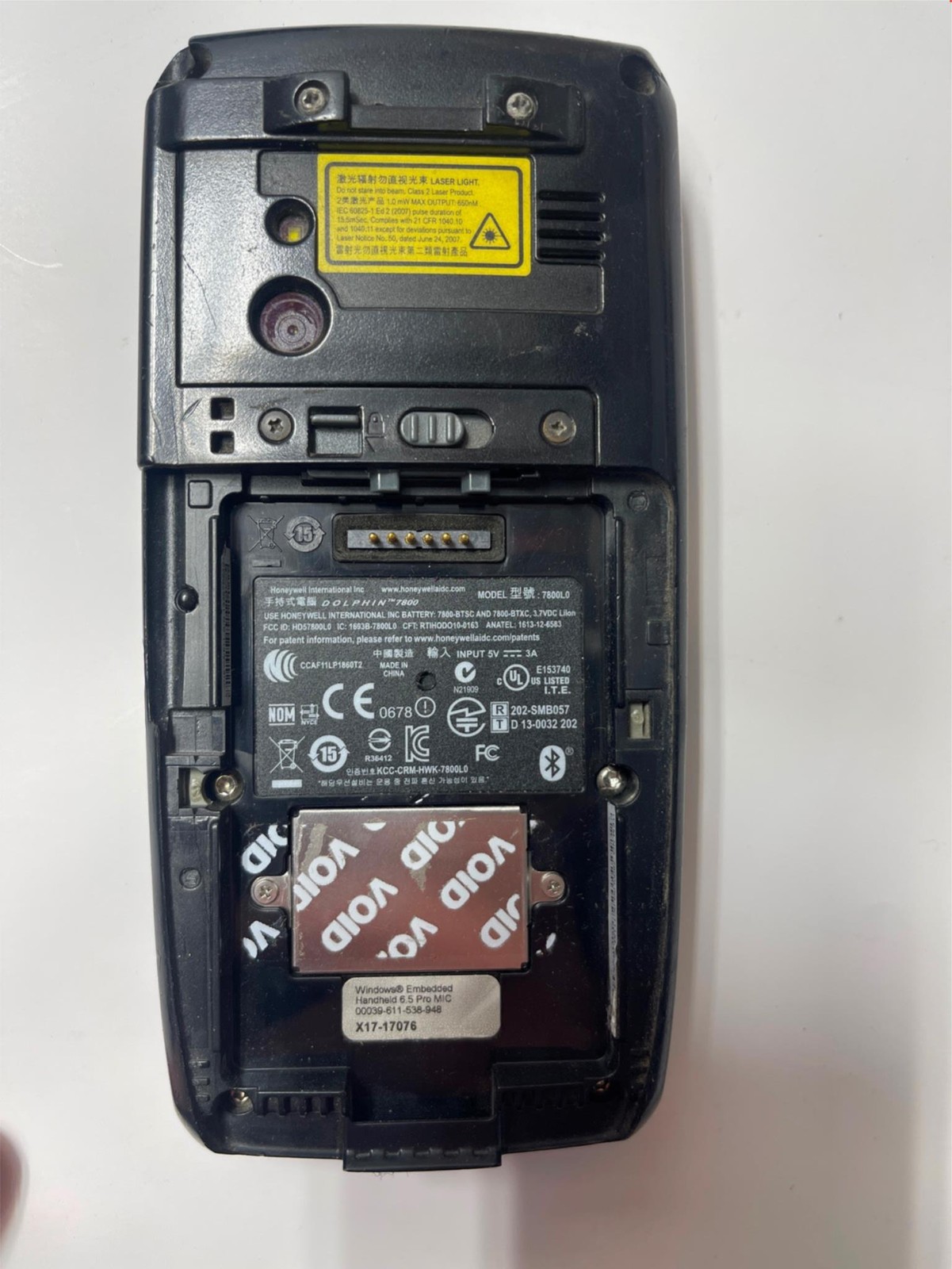 Honeywell Dolphin 7800 Handheld Barcode Scanner No Battery Untested AS-IS