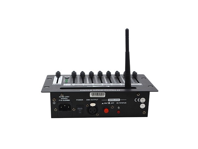 24CH DMX512 control battery console 2.4 G wireless controller for dj light