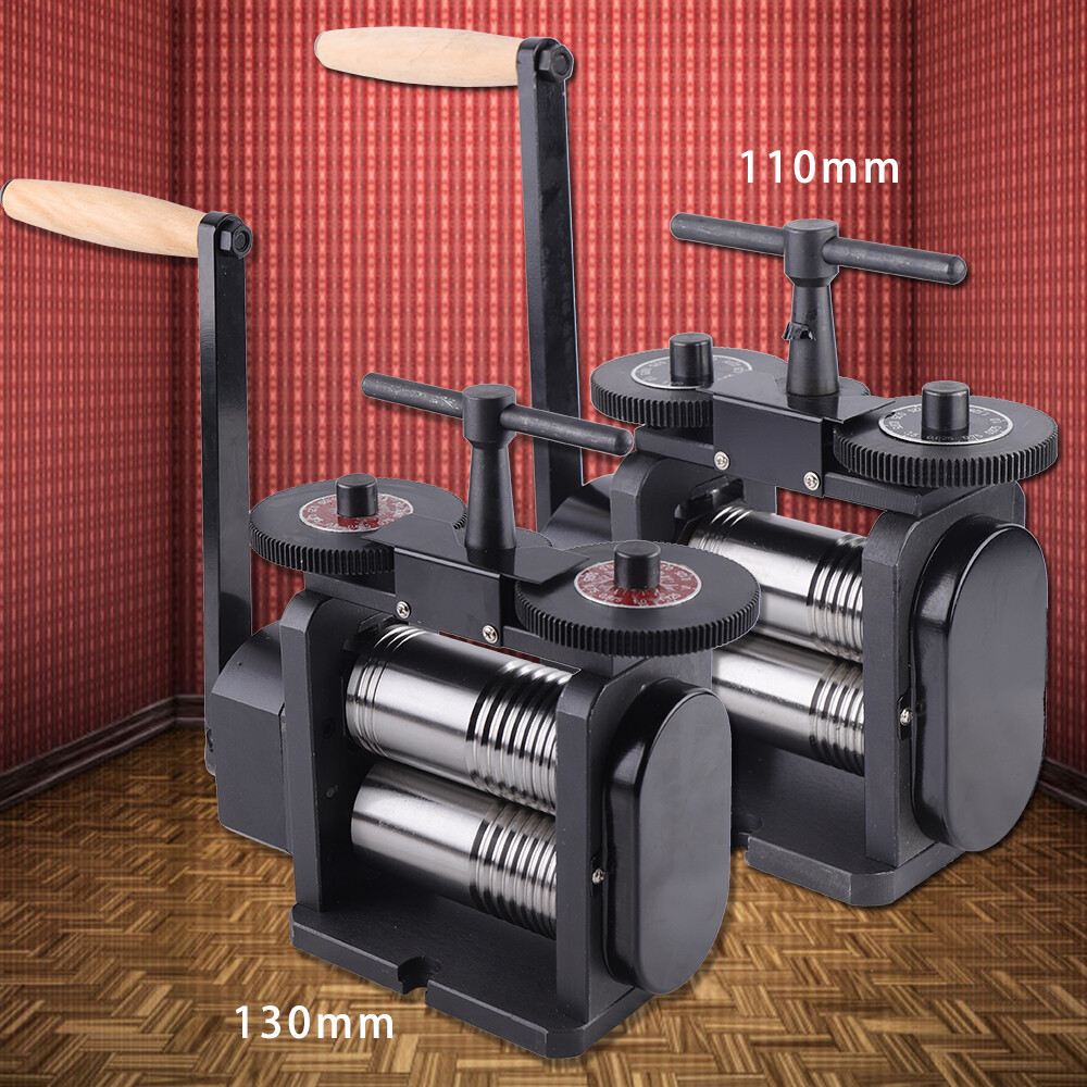 110mm Manual Combination Rolling Mill Machine Jewelry Press Equipment & Handle