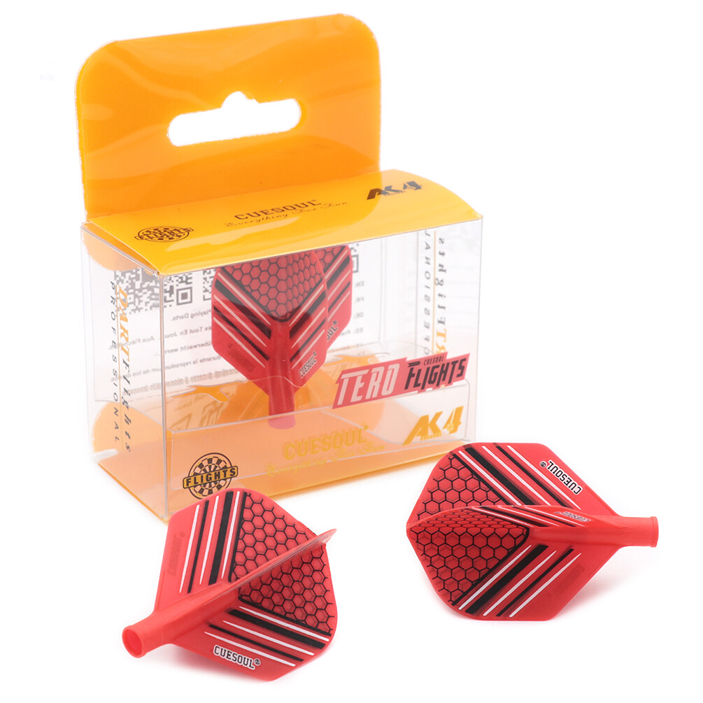 CUESOUL TERO AK4 Dart Flights Standard Shape-Black and White