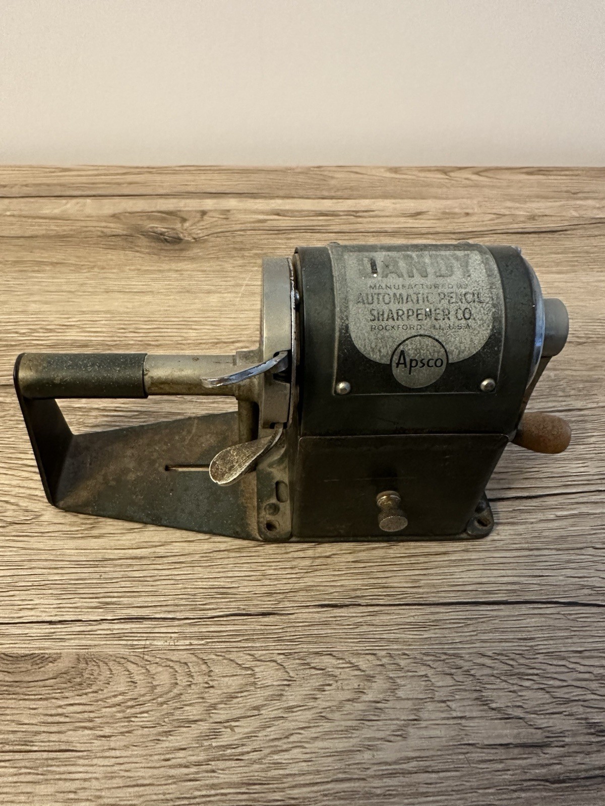 Vintage Apsco Dandy Automatic Pencil Sharpener Co. Patent 1900-1919 Rockford IL