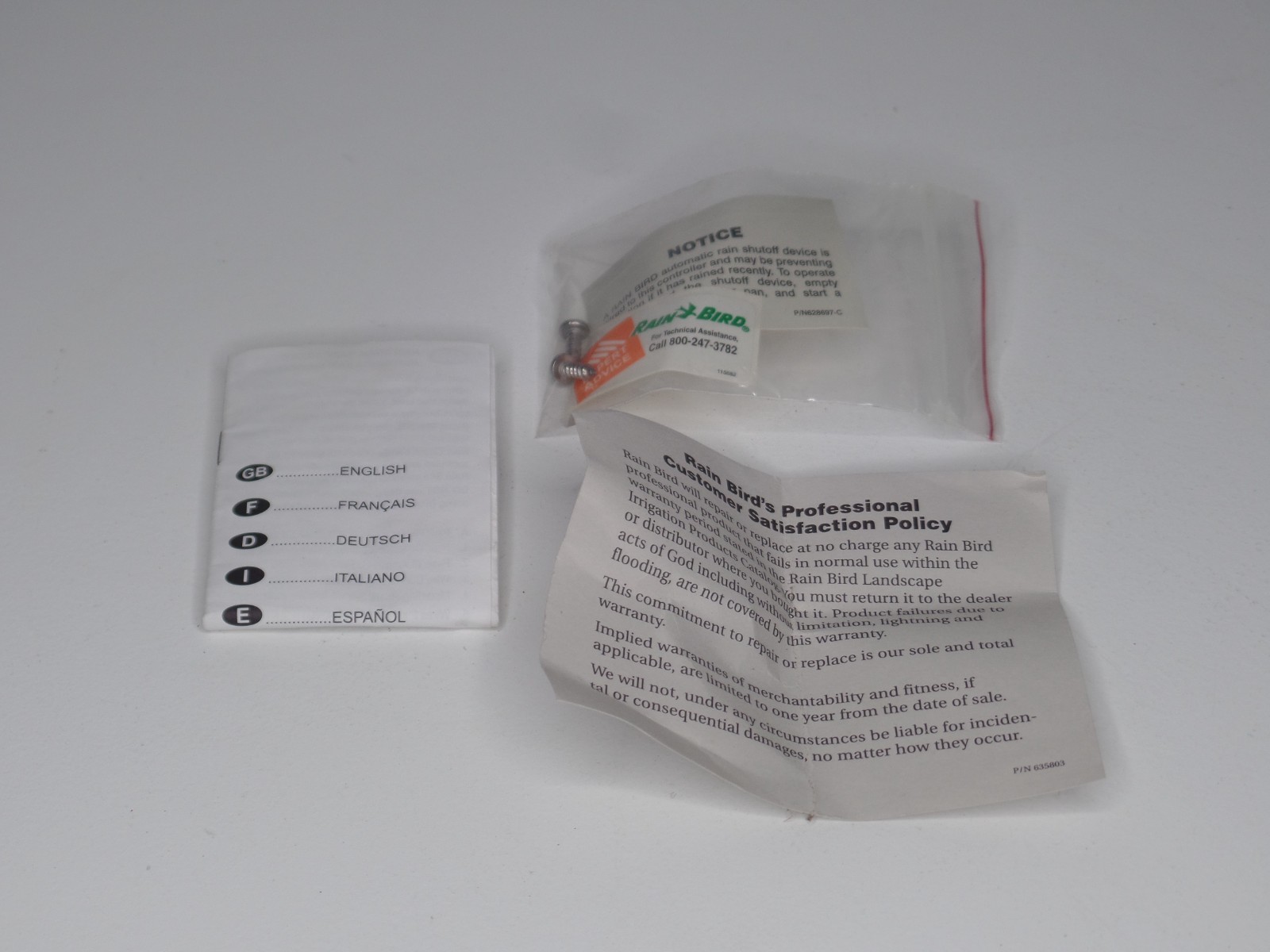Rain Bird Automatic Rain Shutoff Wired Rain Sensor with Bracket Model RS-1 New